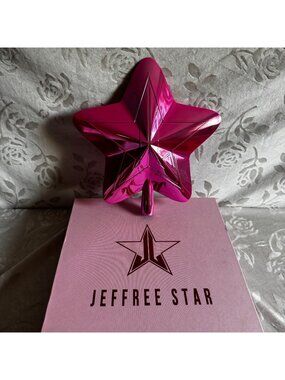 Jeffree Star Cosmetics Christmas Big Tree Topper Ornament Pink Logo Box